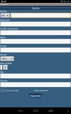 Smspunch android App screenshot 1